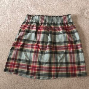 J. Crew plaid skirt
